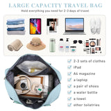 Travel Duffle Bag Weekender Bags for Women with Shoe Compartment Carry on Overnight Bag Gym Duffel Bag with Wet Pocket Hospital Bags for Labor and Delivery