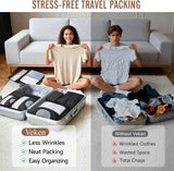 10 Set/8 Set Packing Cubes for Travel Essentials, Suitcase Organizer Bags in 4 Sizes, Carry-On Luggage Accessories with Large Laundry & Toiletry Bag, Must-Have for Airplane, Road Trip & Camping