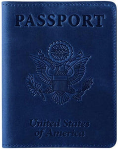 New Vaccine Card Passport Leather Case Storage Bag