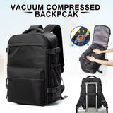 Fashion College Backpack Men Vacuum Compression Backpack, Women Men 15.6In Laptop Backpack Expand Hiking Vacuum Travel Backpack