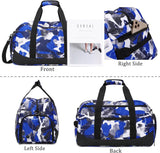 Kids Overnight Duffle Bag Boys Sports Gym Bag with Shoe Compartment & Wet Pocket, Carry on Sleepover Bag Athletic Bag