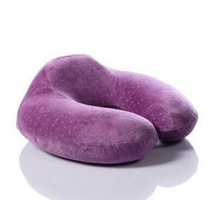 Memory Foam U-Shaped Neck Pillow – Travel & Office Support Cushion