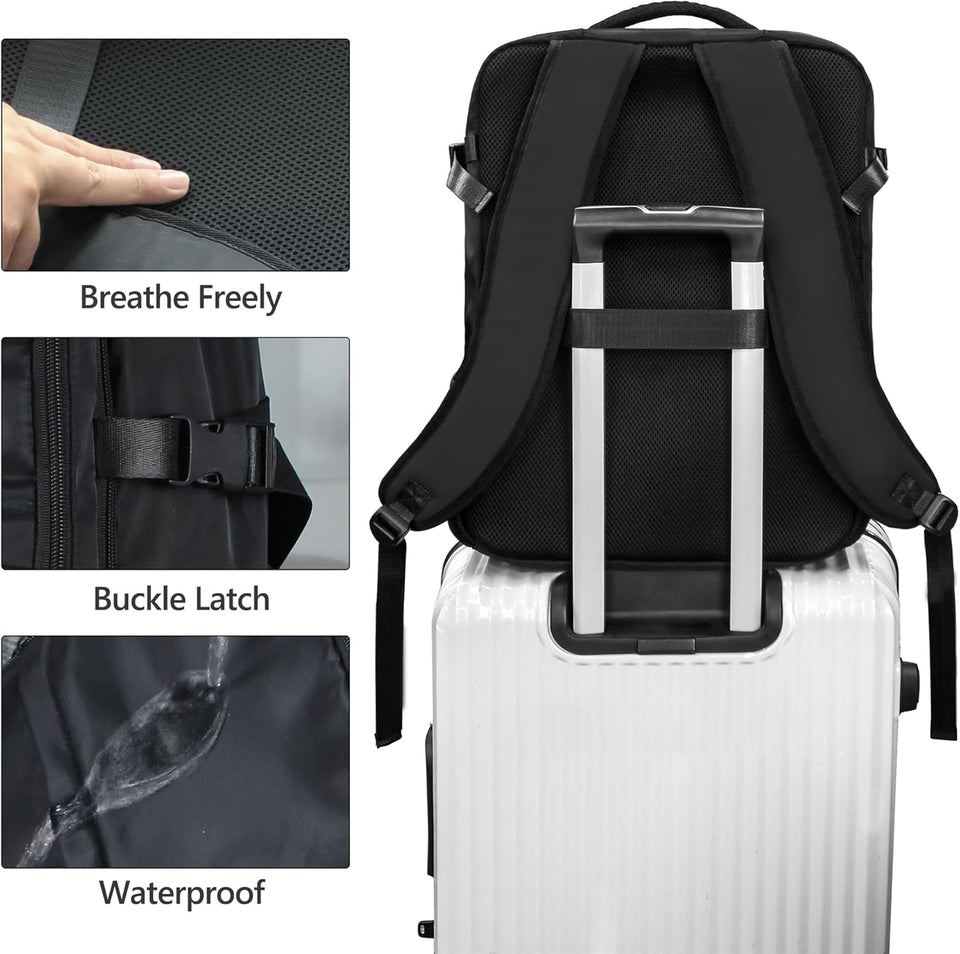 Travel Vacuum Backpack, 60L Seal Compression Airback Vacpack with Travel Pump, C