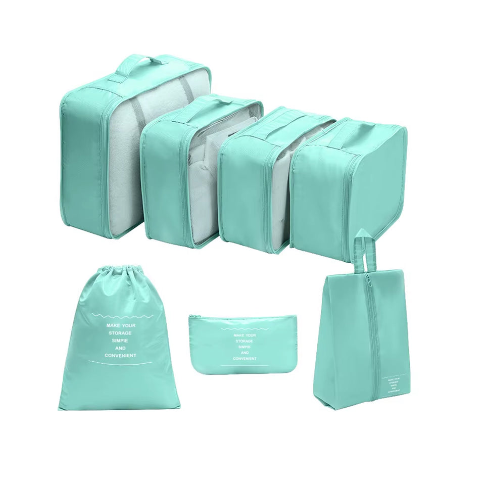 7-Piece Travel Storage Bag Set – Large Capacity Luggage Organizer for Clothes, Moving & Packing