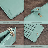 RFID Wallet Women Large Size Bifold Multi Card Wallet Case with Zipper Pocke Credit Card Holder for Women